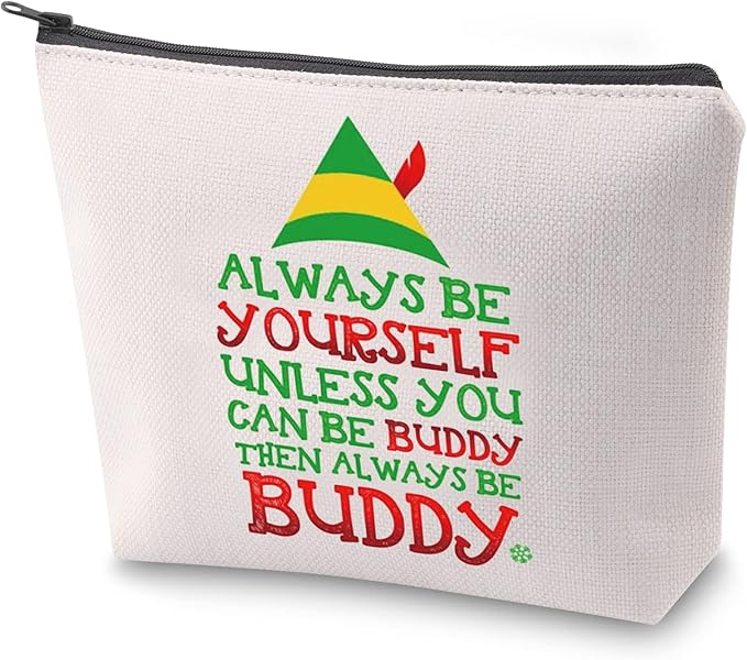 ZJXHPO Christmas Cosmetic Bag Gift With Zipper Multipurpose Storage Green