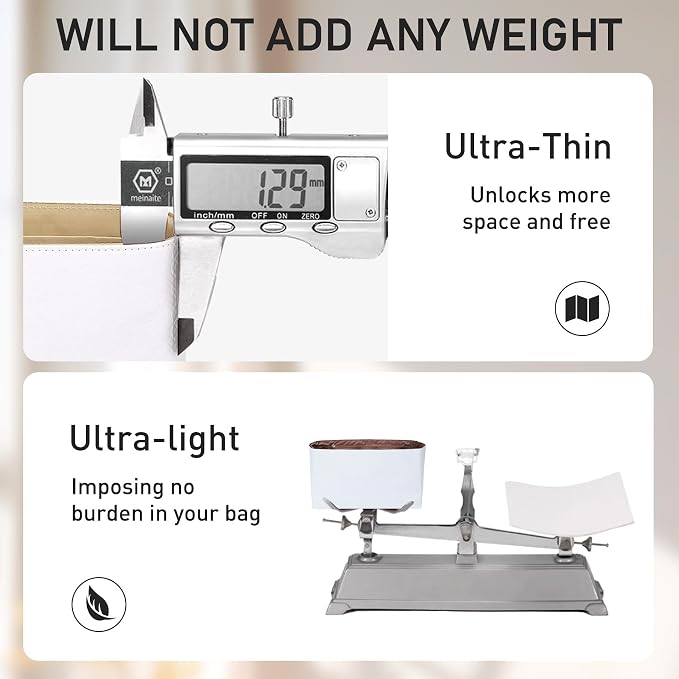 Doxo Purse Organizer Insert for Coach Brooklyn 39 | 9 Pockets with YKK Side Zipper & Elastic Water Bottle Holder | Waterproof Tyvek Bag Organizer for Coach Brooklyn Tote/Shoulder Bag(39, White-Brown) - Image 6