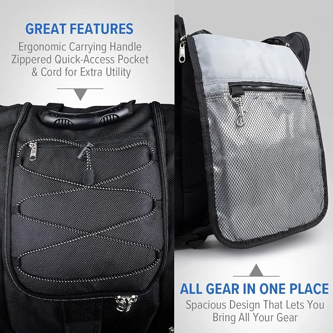 OutdoorMaster Boot Bag - Ski Boots and Snowboard Boots Bag, Excellent for Travel with Waterproof Exterior & Bottom - for Men, Women and Youth - Image 4