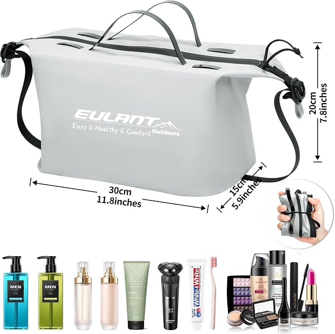 Eulant 5 Set Vacuum Packing Bags for Travel,Professional IPX8 Zip Packing Organizer for Suitcases Backpack,Space Saver Bags Packing Organizers for Clothing Packing - Image 3