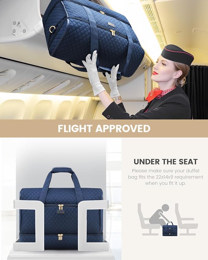 LOVEVOOK Large Travel Duffle Bag, Weekender Bags for Women With Shoe Compartment, Overnight Hospital Bag For Women Labor Delivery, Carry on Bag Personal Item Travel Bag, Yoga Gym Duffel Bag - Image 7