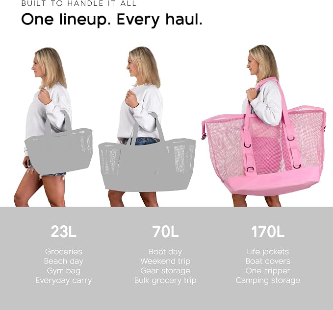 MISSION Boat Gear CASSI Heavy-Duty Outdoor Tote and Waterproof Marine-Grade Mesh Boat Bags - Image 8