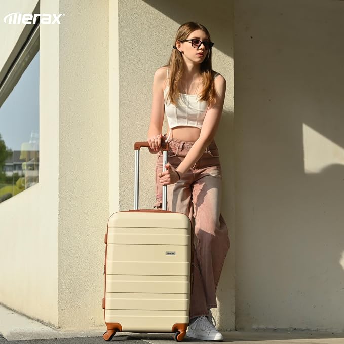 Luggage 3 Pcs ABS Hardside Luggage Sets Spinner Wheels Suitcases - Image 4
