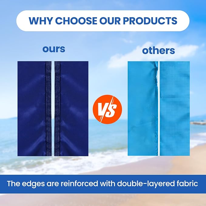 WIWIGO Beach Blanket Waterproof Sandproof Beach Mat 79" X 83"/10'x9'for 2-8 Adults Quick Drying Outdoor Picnic Mat Beach Accessories for Travel, Camping, Hiking - Image 4