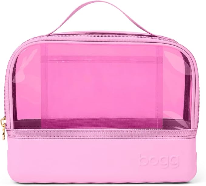 BOGG BAG Boggs n Ends Travel Organizer Pouch – 9” x 3” x 7” – Durable, Washable, Tip-proof – Compact Cosmetics Case (Pink Taffy) by BoggBag