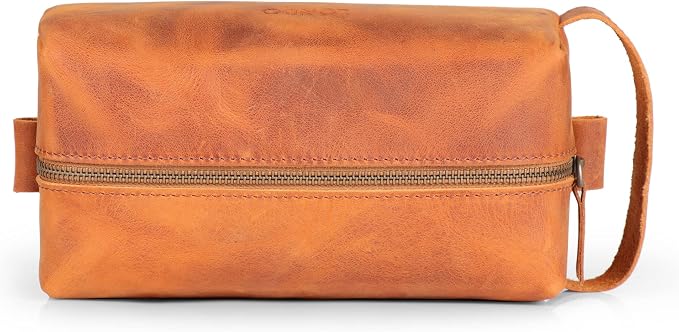Londo Genuine Leather Travel Toiletry, Makeup, Shaving Organizer Bag - Dopp Kits - Unisex - Image 6