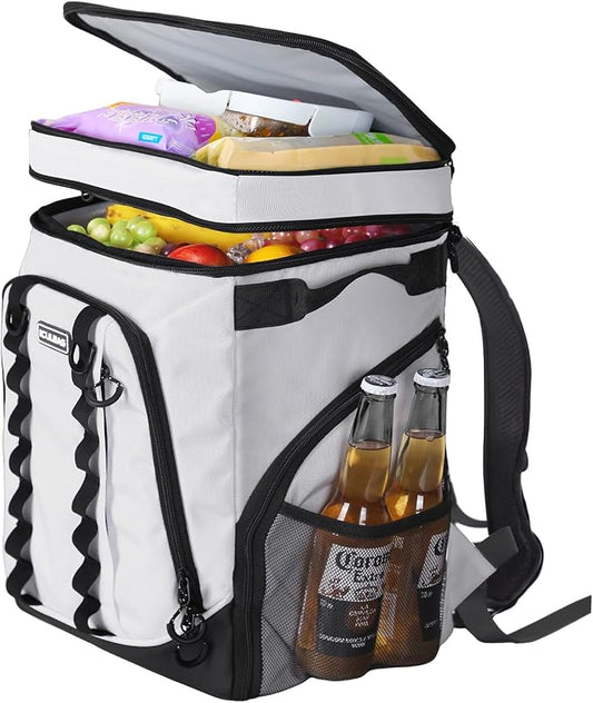 Beach Cooler Backpack for Men 36cans Insulated Backpack Cooler Lunch Bag for Women Camping Hiking Picnic Travel for 18 Hours Cooling 30L by iculbag