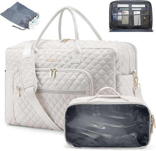LOVEVOOK Travel Duffle Bag - Women's Weekender Carry On Overnight Laptop & Gym Bag With Toiletry/Shoe Pocket, Hospital Labor Bag by LOVEVOOK