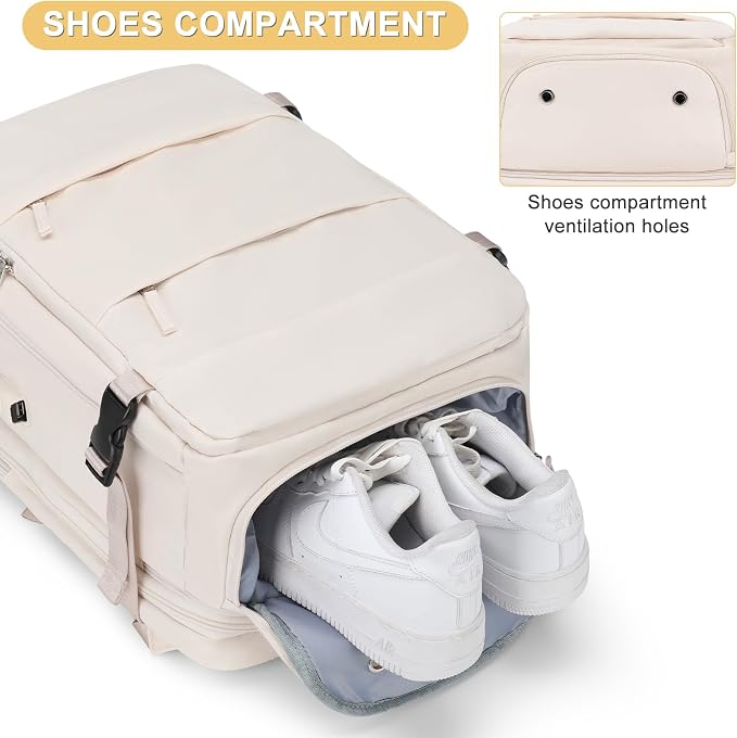 Expandable Travel Backpack For Women Men Airline Approved Personal Item Backpack For Airlines Carry On Backpack Flight Approved Waterproof Backpack For Traveling On Airplane Weekender Travel Bag - Image 5