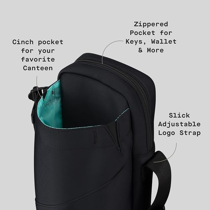 Corkcicle Cooler Sling Bag Crossbody Holder, Perfect for Holding 16 oz - 40 oz Canteen Water Bottle - Image 5