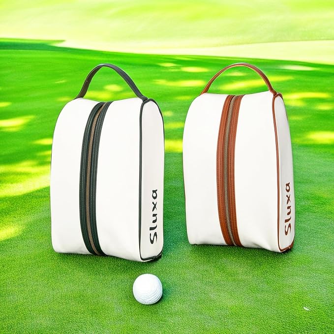 Classic golf shoe bag, Waterproof golf shoe bag for women men, Lightful Green travel shoe bag shoe storage bag. - Image 6