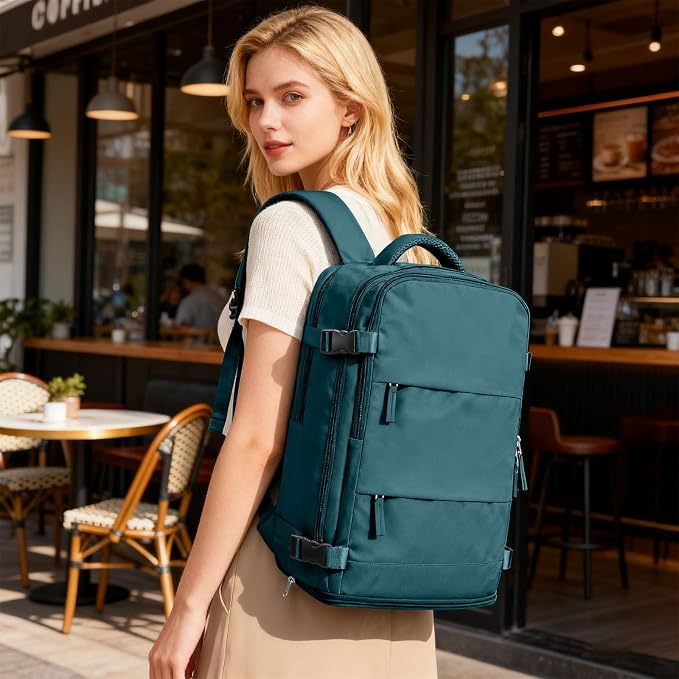 coofay Travel Backpack For Women Men Airline Approved Carry On Backpack Flight Approved Waterproof Sports Luggage Backpack Casual Daypack Small Hiking Backpack - Image 2