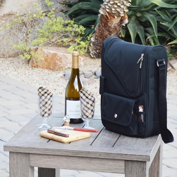Picnic at Ascot Original Insulated Wine and Cheese Cooler Bag - Designed, Assembled & Quality Approved in the USA - Image 6