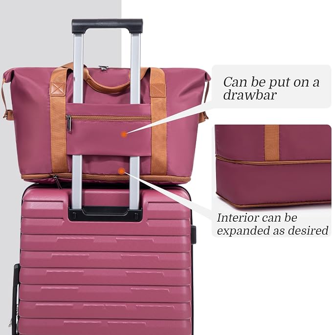 Cosbarn Luggage Sets 5 Piece Suitcases with Wheels, Suitcase Set ABS Hard Case Luggage with Spinner Wheels Durable Travel Luggage - Image 4