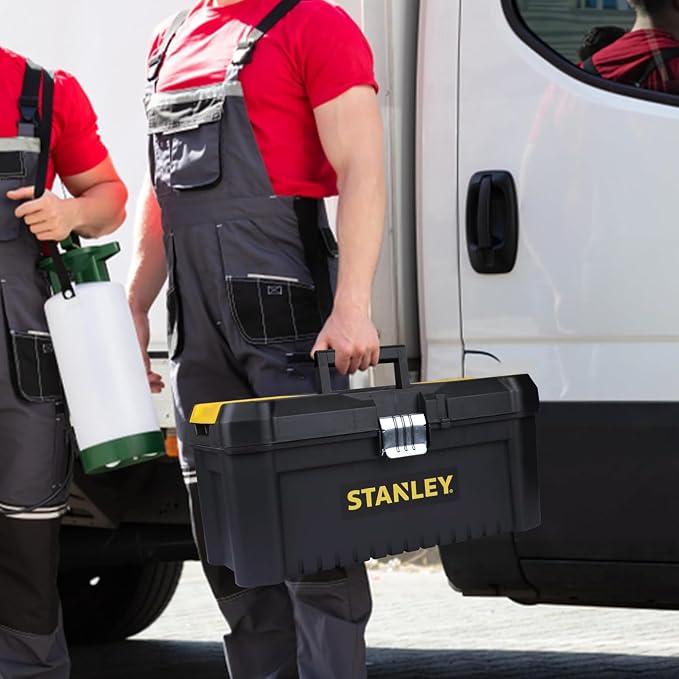 STANLEY Essential Tool Box (16in), Durable Storage Solution with Removable Tote Tray and Organisers, for Parts and Tools Storage, STST1-75518 - Image 26