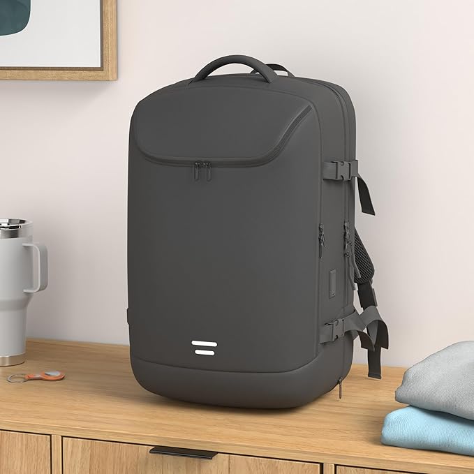 TANGCORLE Vacuum-Compressed Travel Backpack: Expandable, Airline-Approved Laptop Backpack—Unisex Business Backpack - Image 2