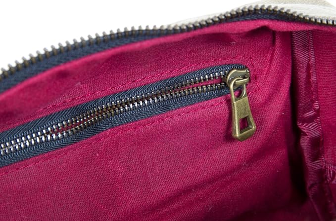 FAT FELT the DOPP KIT | Waxed Cotton Canvas shave and toiletries bag with leather handle - Image 4