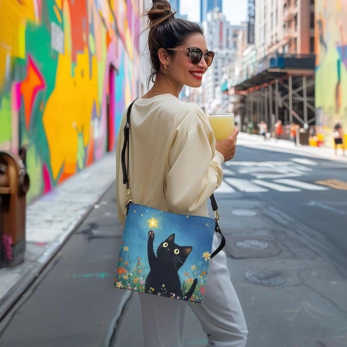 HUGS IDEA Boho Bags for Women Leather Handbag Shoulder Bucket Crossbody Purse - Image 2
