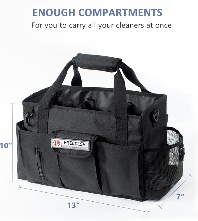 Cleaning Caddy for Cleaning Suppliers Organizer with Pockets for House Cleaning Essentials, Cleaning Organizer, Wearable Cleaing Bag Tote, Storage Caddy for Housekeeping - Image 5