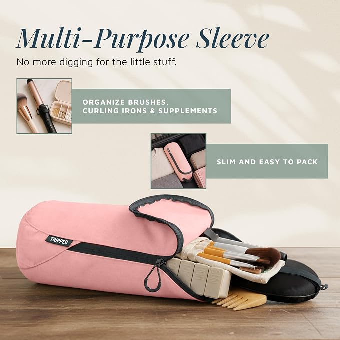 Toiletry Bag Kit 3 Piece Set: Hanging Travel Toiletry Bag + 311 TSA Cosmetic Liquid Bag + Accessory Organizer Pouch - Image 5