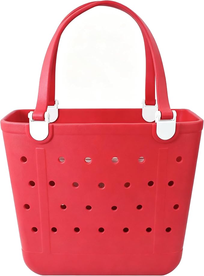 Lightweight Extra large Rubber Beach Bag Small mini Tote Bag for Gym Waterproof medium Open Handbag for Pool Sports by Addoklm