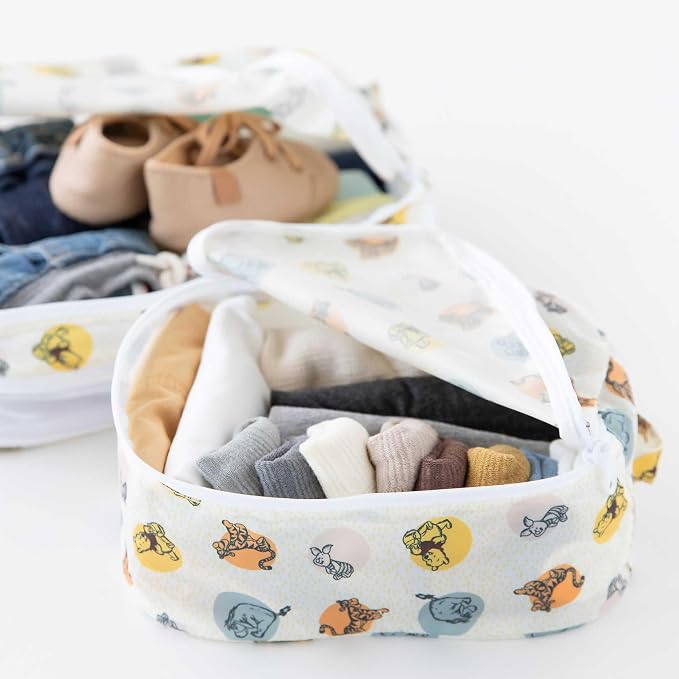 Bumkins Disney Packing Cubes for Travel Bag, Organize Luggage with Compression Bags, Essential Traveling Accessories, Pack Carry On Suitcase for Clothes or Toiletries, Set of 2 Sizes, Winnie the Pooh - Image 5