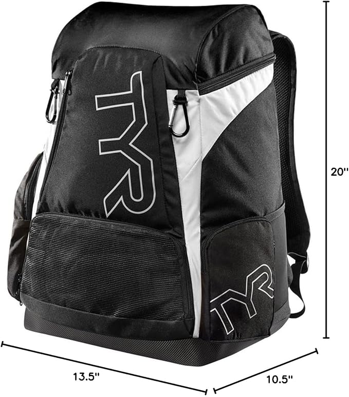 TYR Alliance Backpack - Wet/Dry Athletic Gym and Pool Bag for Men and Women - Separate Wet/Dry Compartments, 45L Capacity, Ergonomic, Water-Resistant - Available in Team Colors - Image 10