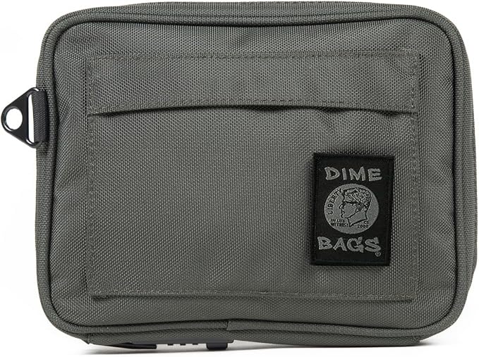 DIME BAGS Lockable Odor Sealing Padded Pouch, 3-Digit Combo Lock & Hidden Storage Pocket, Carbon Lined Scent Protection Boss by DIMEBAGS