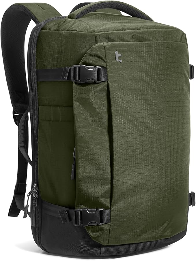 tomtoc 28/40L Travel Backpack, TSA Carry On/Personal Item Bag Flight Approved, Water-resistant Carry on Luggage, PFAS Free by tomtoc