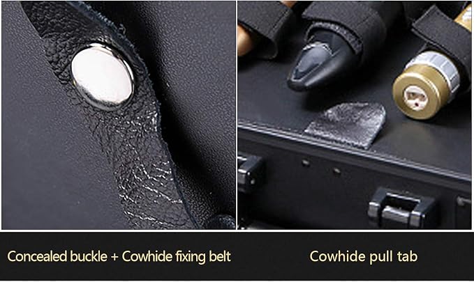 Barber Carrying Case Barber Case, Stylist Tool Box rofessional Salon Hair Cutting Grooming Kit Storage Organizer for Clippers, Scissors, Barber Supplies (Black) - Image 6
