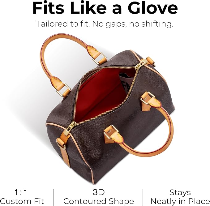 Lightweight Purse Organizer Compatible with LV Speedy 25 | Handcrafted DuPont™ Tyvek®,Handbag Organizer Insert,1:1 Custom Fit,Rogue Coeur,Perfect for Commuters and Travelers - Image 3
