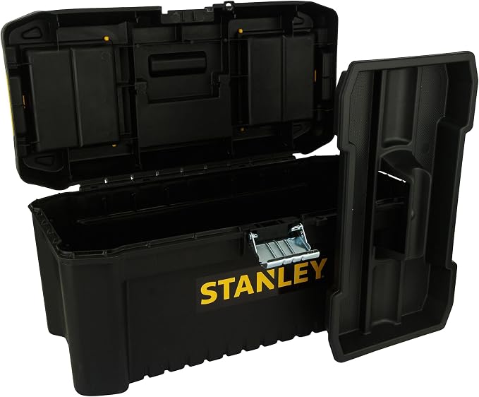 STANLEY Essential Tool Box (16in), Durable Storage Solution with Removable Tote Tray and Organisers, for Parts and Tools Storage, STST1-75518 - Image 17