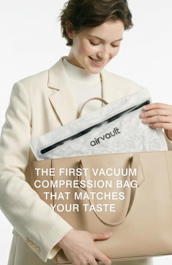 AirVault Vacuum Storage Bags for Travel with Air Pump, Waterproof Compression Packing Organizer, IPX8 Vacuum Travel Bag for Carry On Suitcase & Backpack (15L Flat, 2-Pack) - Image 5
