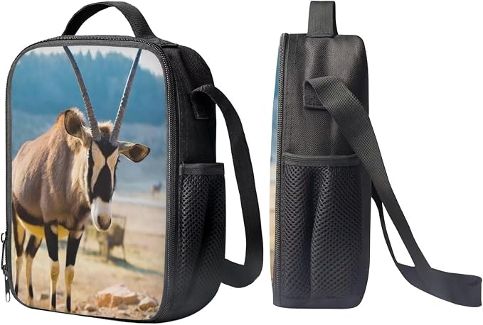 Girls Boys School Backpack with Lunch Box Pencil Case Comfy Padded Lightweight Antelope Backpack Set Kids Cute Bookbag Insulated Lunch Bag Student Large Capacity Daypack 17 Inch - Image 4