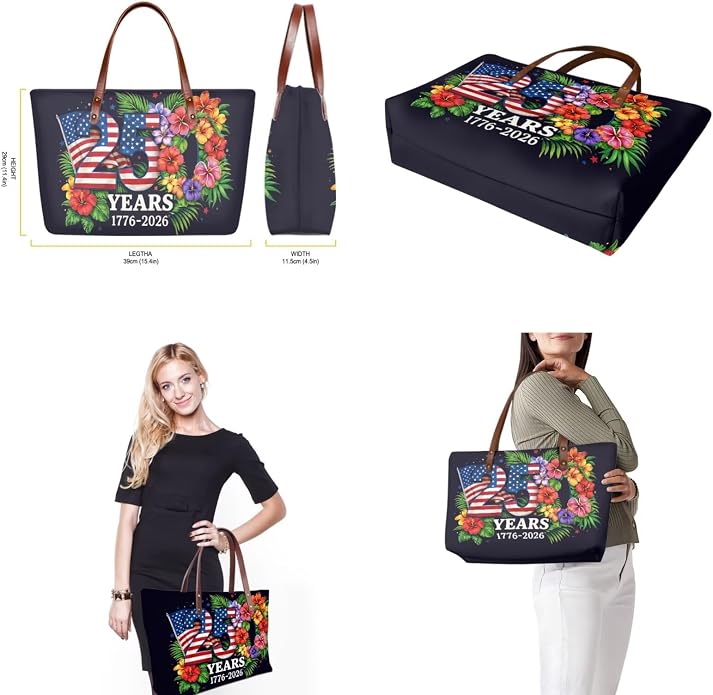 GIFTPUZZ Women Tote Bag Women Wallet Portable Cosmetic Bag for Women Bag Set 3 Pack PU Leather Bags with Zipper - Image 5