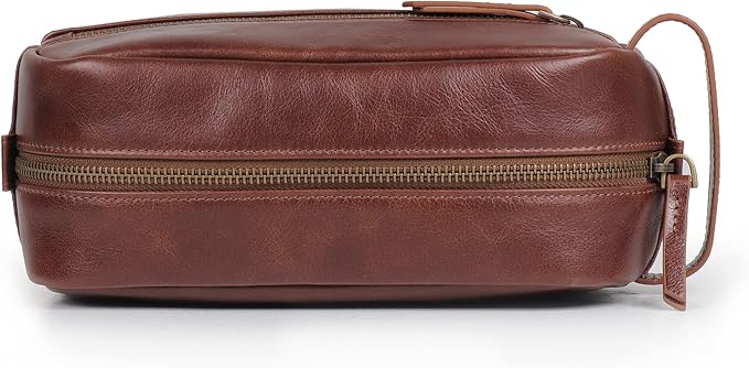 Londo Genuine Leather Travel Toiletry Bag – Makeup, Shaving Organizer, Dopp Kit for Men & Women, Durable & Stylish Travel Accessory - Image 5