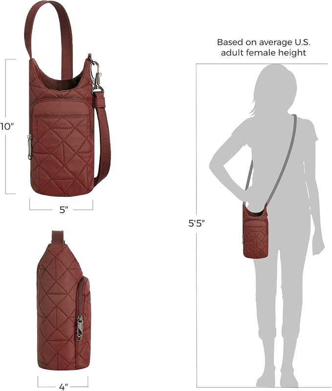 Travelon Anti-Theft Boho Insulated Water Bottle Tote - Image 4