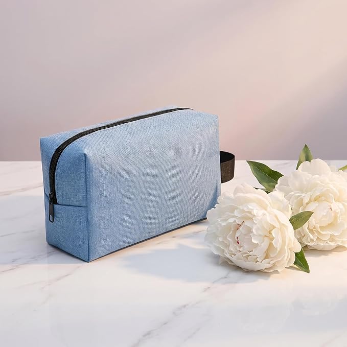 32 Pcs Travel Toiletry Bag for Men Women Bulk Large Water Resistant Shaving Bag Hanging Cosmetic Bag Makeup Travel Pouch Foldable Toiletry Organizer (32, Light Blue) - Image 4