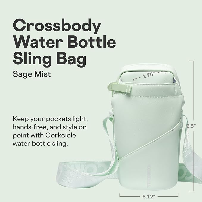 Corkcicle Cooler Sling Bag Crossbody Holder, Perfect for Holding 16 oz - 40 oz Canteen Water Bottle - Image 2