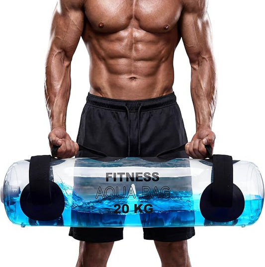 Water Weights Aqua Bag, 44 lbs - Adjustable Portable Water Weight Workout Sandbag Alternative Stability Fitness Equipment for Strength Core Balance Training Full Body Exercise Home Gym by Stdserendi