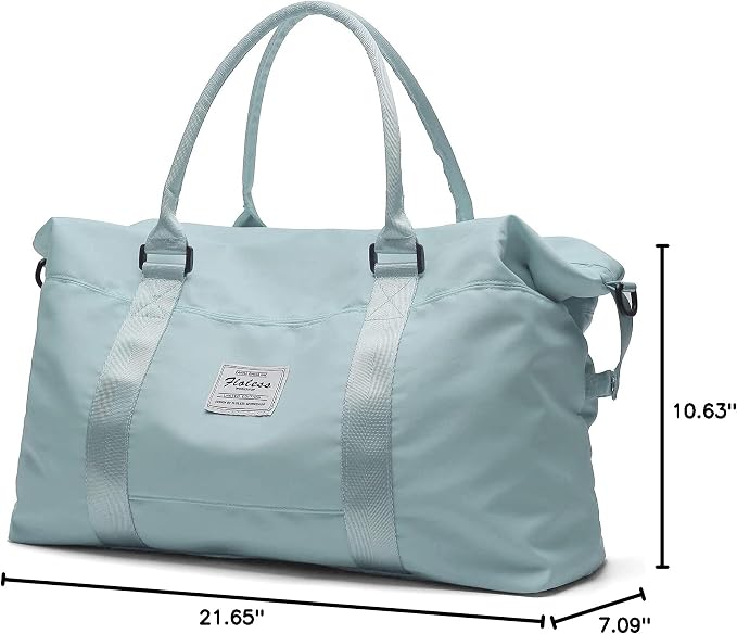 Travel Duffel Bag, Carry On Overnight Weekender Bags for Women | Travel Bag with Wet Pocket & Trolley Sleeve, For Spirit Airlines 18x14x8 Personal Item Bag - Image 9