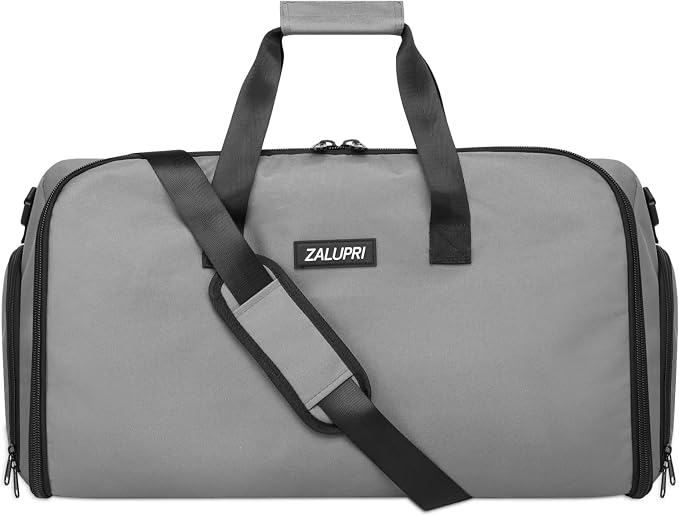 Garment Duffle Bags for Travel, Carry On Garment Duffel Weekender Bag 45L | 2-days Trip,Wrinkle-Free Travel,Separate Shoe Pocket | Overnight Garment Bag for Vacation, Business Trips, Weekend by zalupri