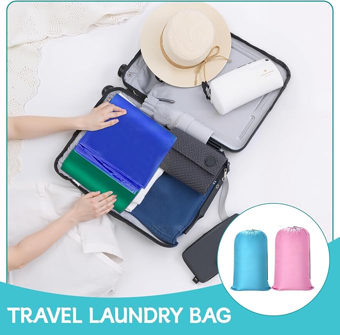 20 Pcs Heavy Duty Laundry Bags, Extra Large Washable Travel Laundry Bag with Drawstring for Clothes, Blankets & Storage - Image 5