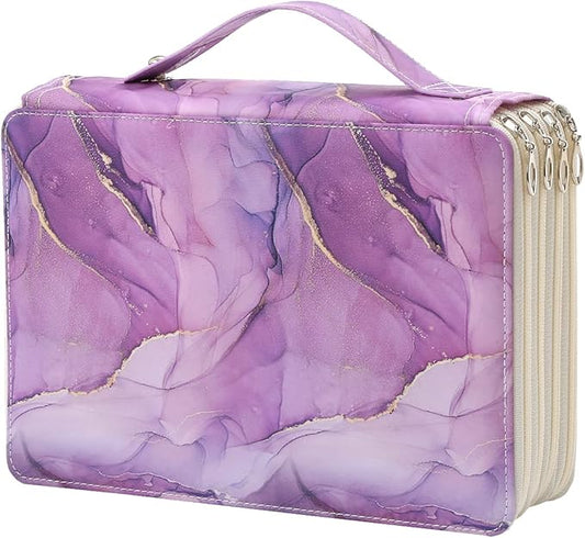 200 Slots Colored Pencil Case Organizer | 4-Layer Zipper Portable Art Supply Organizer,Oxford fabric Large Capacity Pencil Case with Handle for 200 Watercolor Pencils by Lbxgap