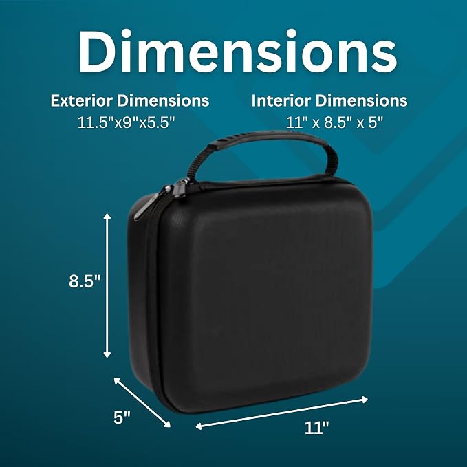 caseling 11x9x5.5 Hard Case with 3-Layer Customizable Pick-and-Pluck Foam | 3 pre-scored foam layers, TSA compliant travel case, rigid EVA shell, electronics and tech gear case, smooth zippers - Image 3