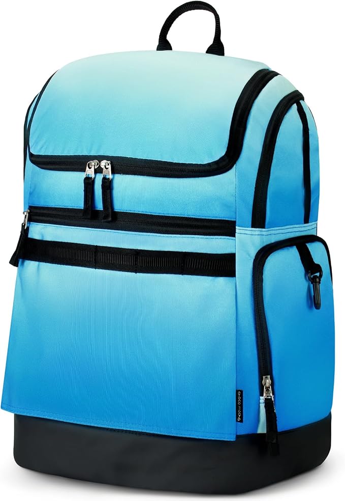 Choco Mocha Swim Bag for Kids Swim Bag for Swimmers, 35L Waterproof Boys Swims Backpack with Wet Dry Compartments, Organized Pool & Beach Bags, Fade Blue by ChocoMocha