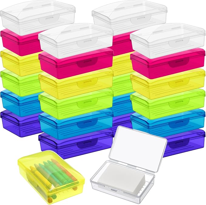 Reallnaive 24 Pcs Travel Soap Container Portable Plastic Soap Boxes Bulk with Lid Homeless Donations Bulk Gym Shower Tour Groups Hotel Outdoor Camping (Mixing Colors) by Unknown