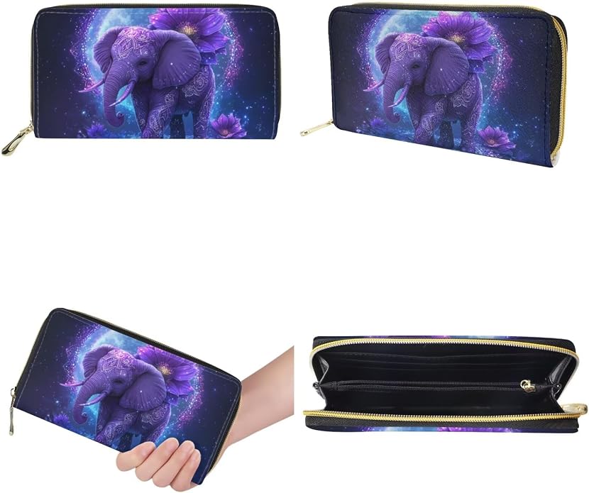 GIFTPUZZ Women Tote Bag Women Wallet Portable Cosmetic Bag for Women Bag Set 3 Pack PU Leather Bags with Zipper - Image 7