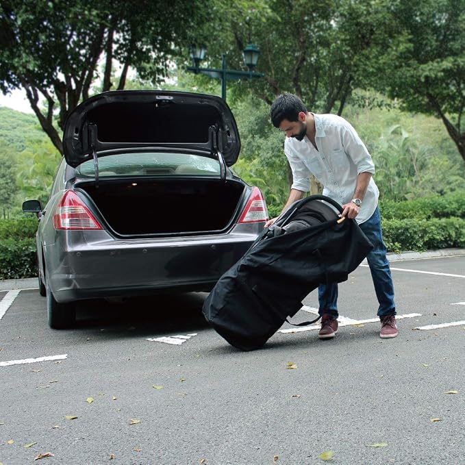 Sports Duffle Bag - Extra Large Travel Duffel Luggage Bag with Upgrade Zipper, Sturdy & Water Resistant, Black (Black 47inch 2Pack) - Image 5