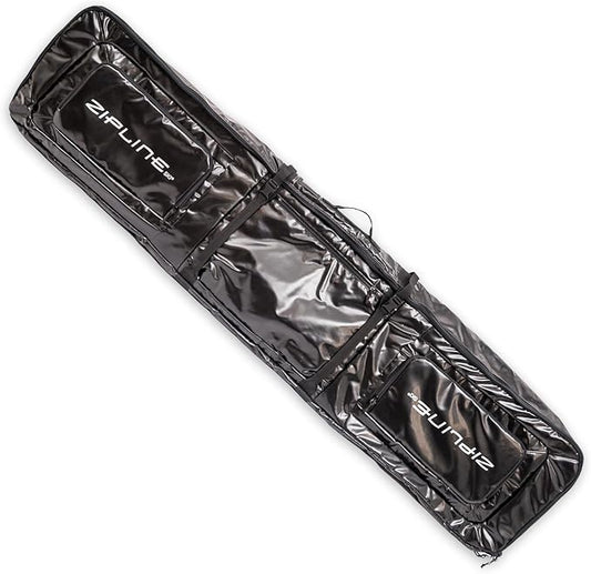 Zipline Ski Double Ski Bag with Wheels - Gear & Apparel Storage for Skiers - 180/200 cm Capacity - Durable & Waterproof - Proven Performance - 3 Yr Warranty - Ski & Snowboard Travel Bag by ZiplineSki